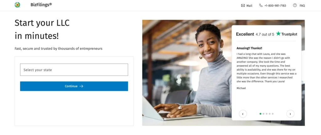 BizFilings User Reviews
