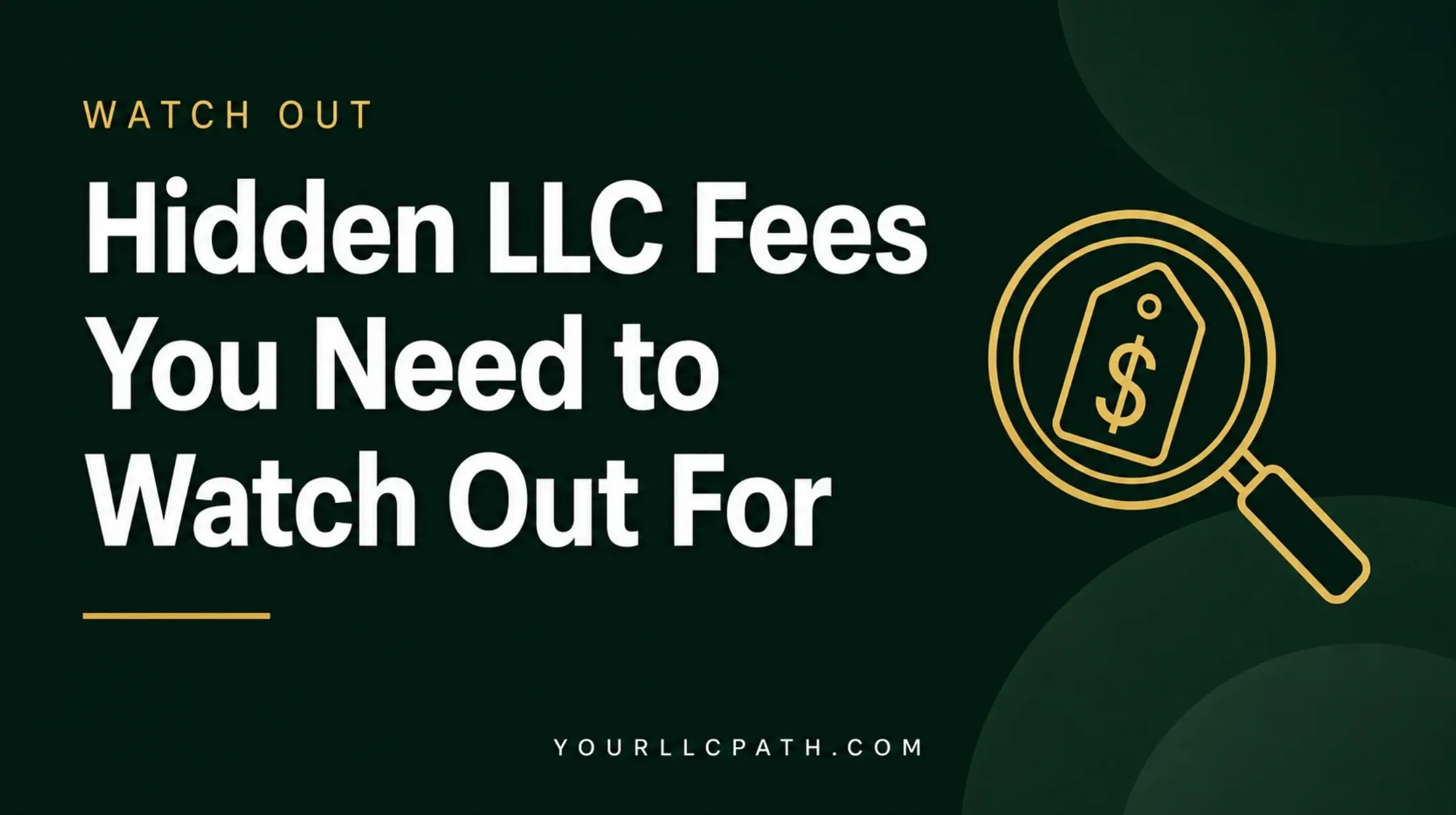 Hidden LLC Fees You Need to Watch Out For